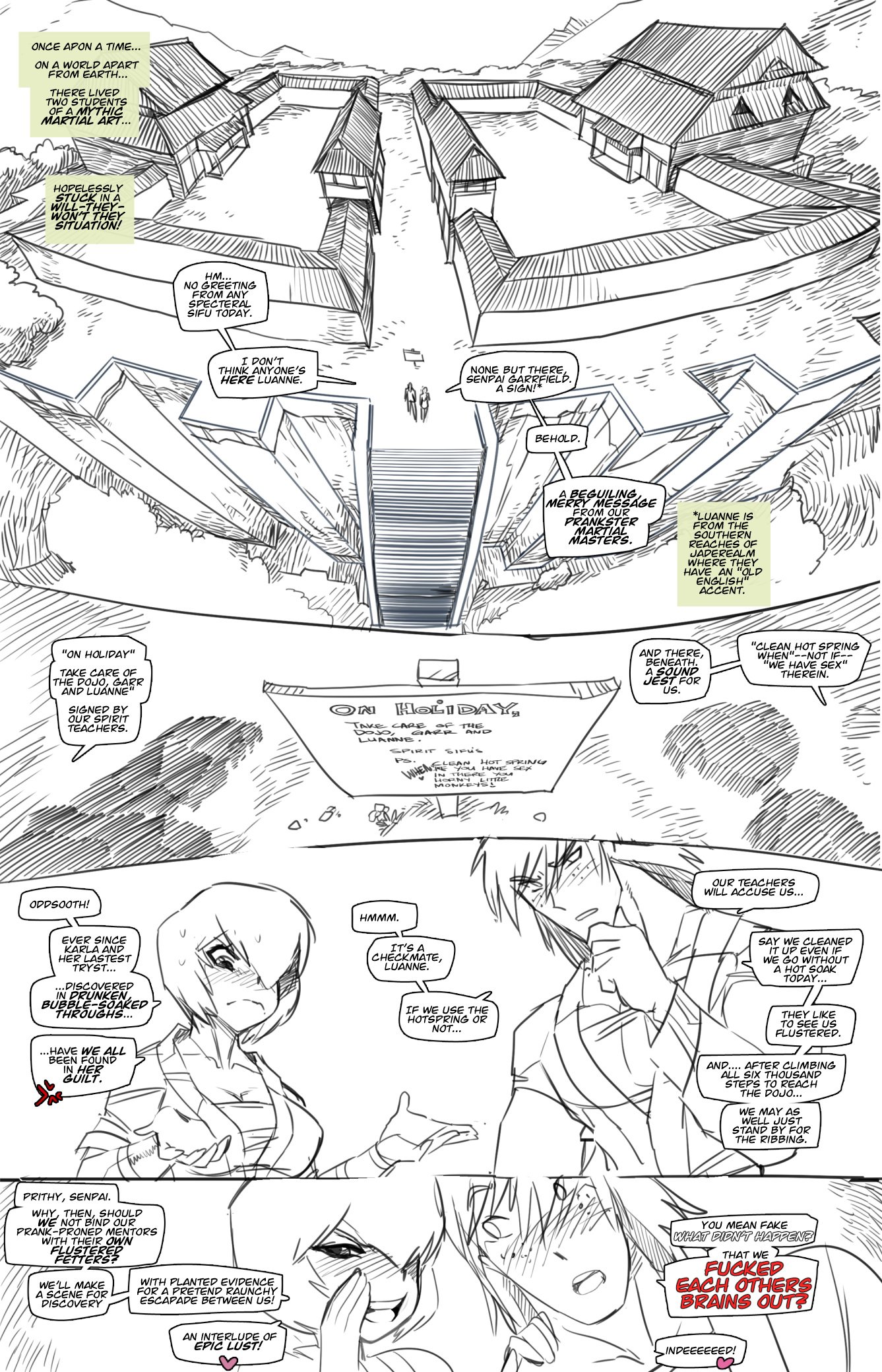 What Didn’t Happen “Fake Sex” Goof-Off - Chapter 1