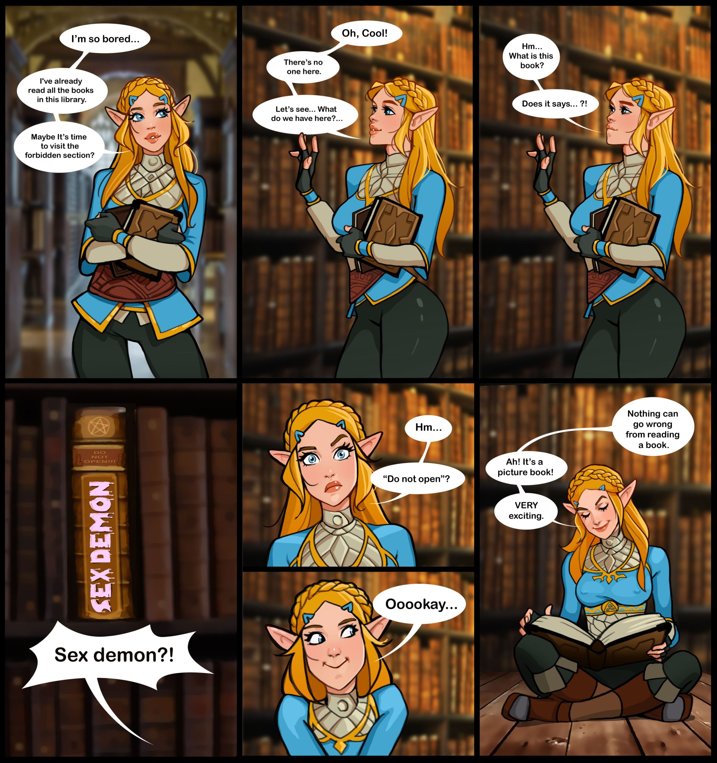 Zelda in a library - Chapter 1
