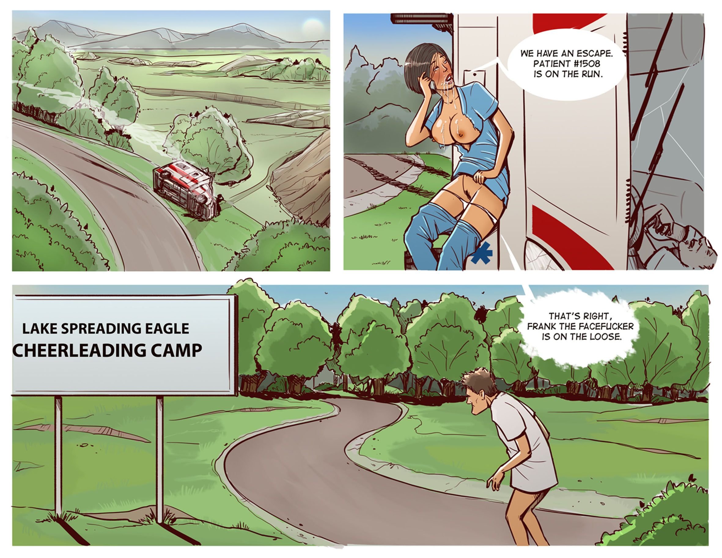 Cheerleader Camp Facefuck Massacre - Chapter 1