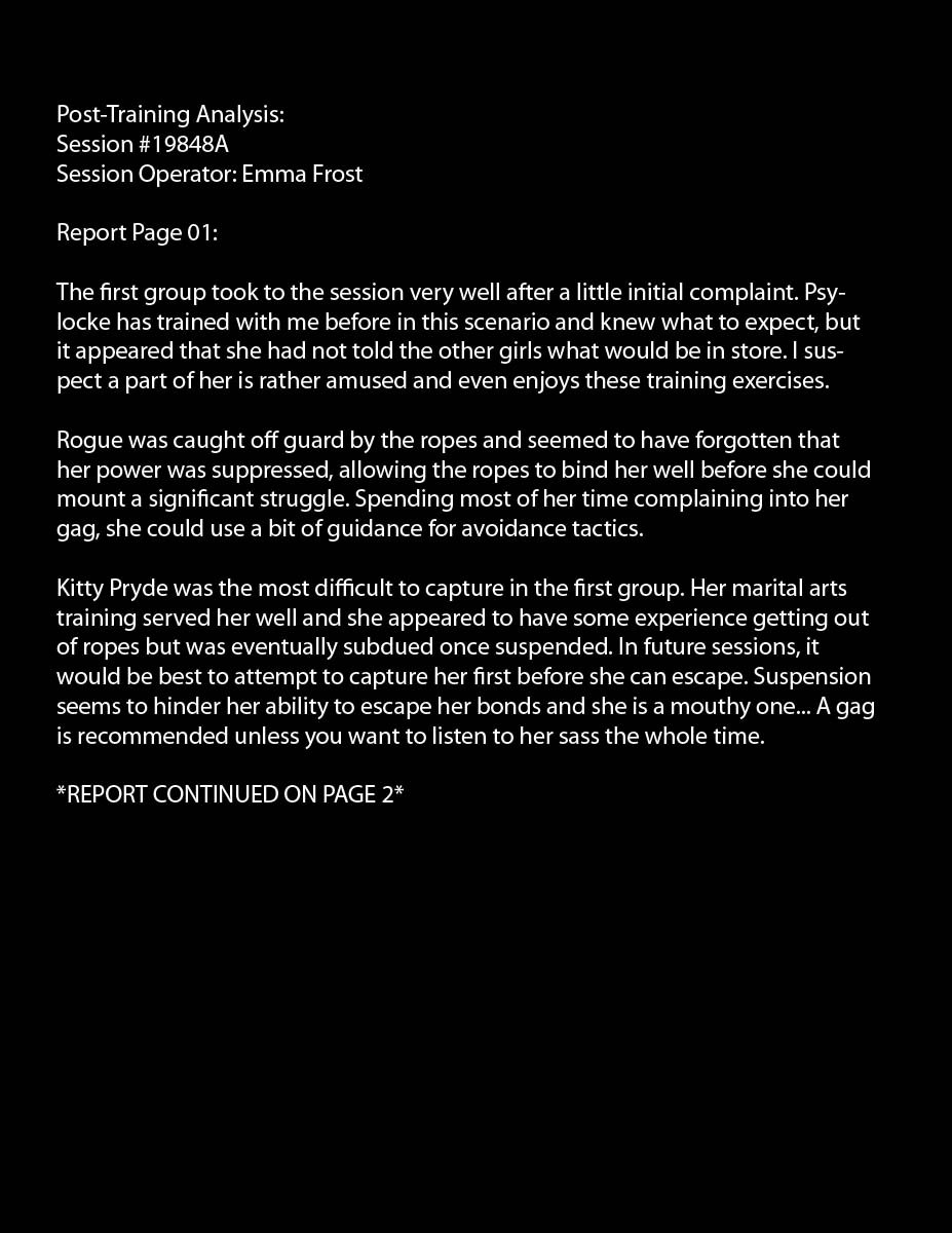 Emma Frost’s Special Training - Chapter 1