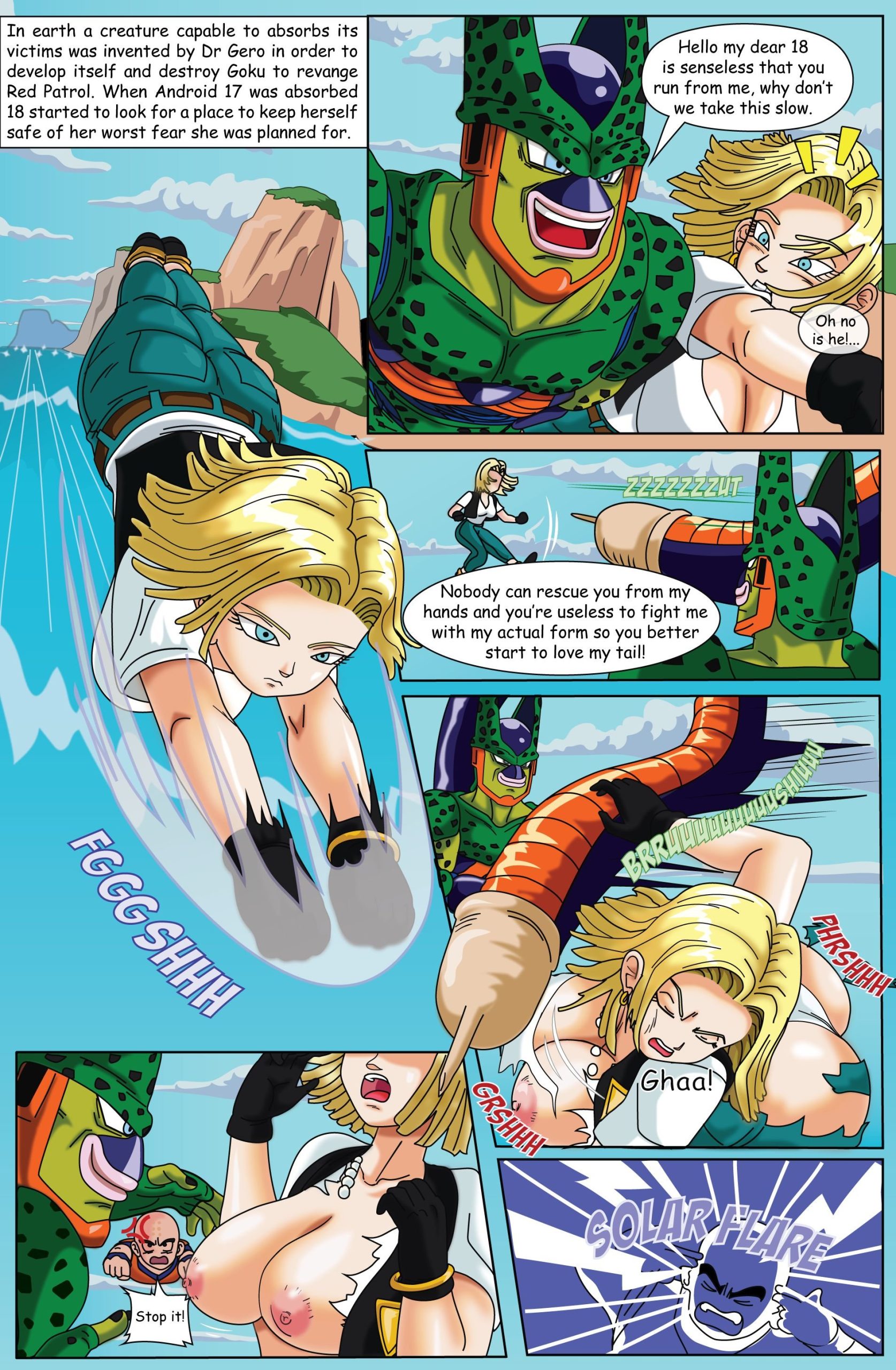 Android 18 Goes Inside Cell - Chapter 1
