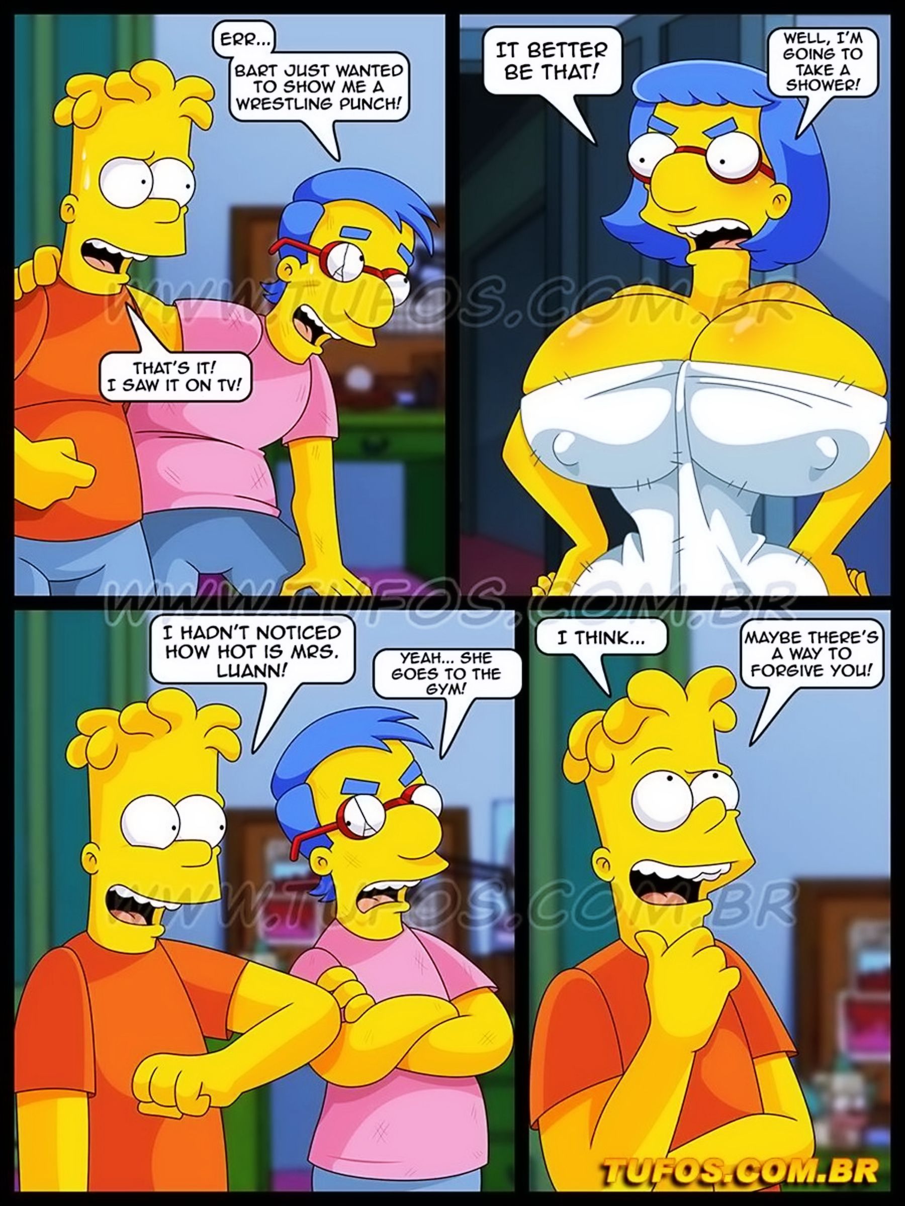 Unexpected Encounters In Milhouse's Bathroom - Chapter 1