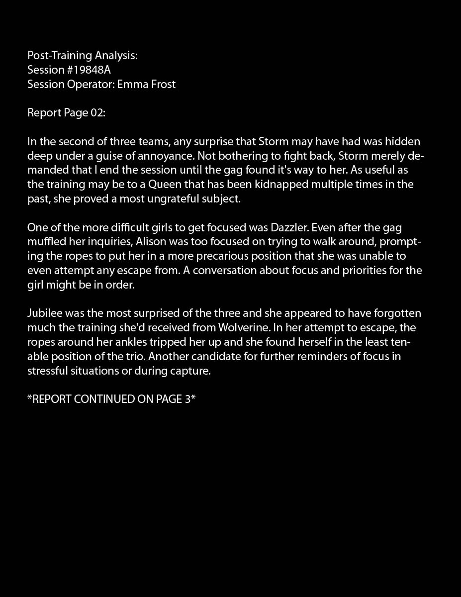 Emma Frost’s Special Training - Chapter 1