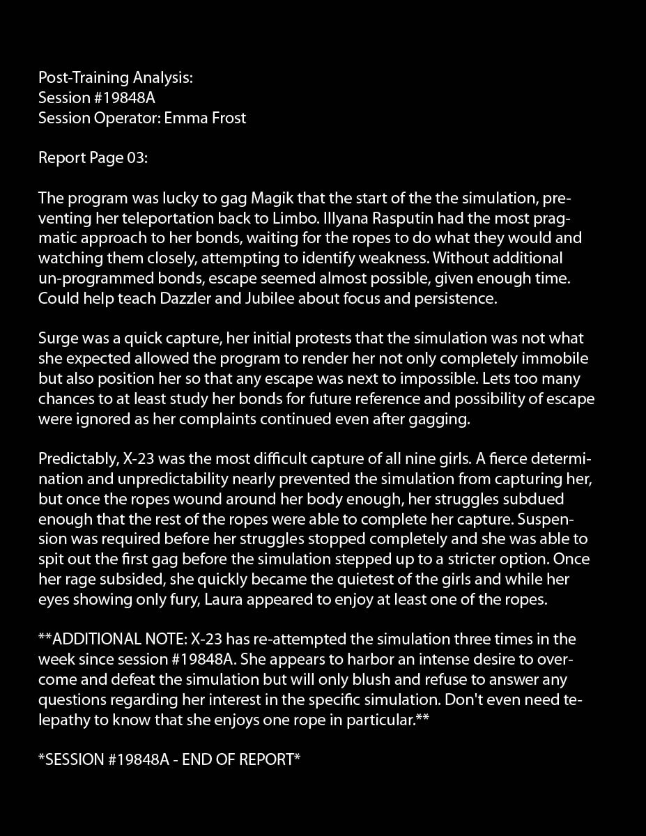 Emma Frost’s Special Training - Chapter 1