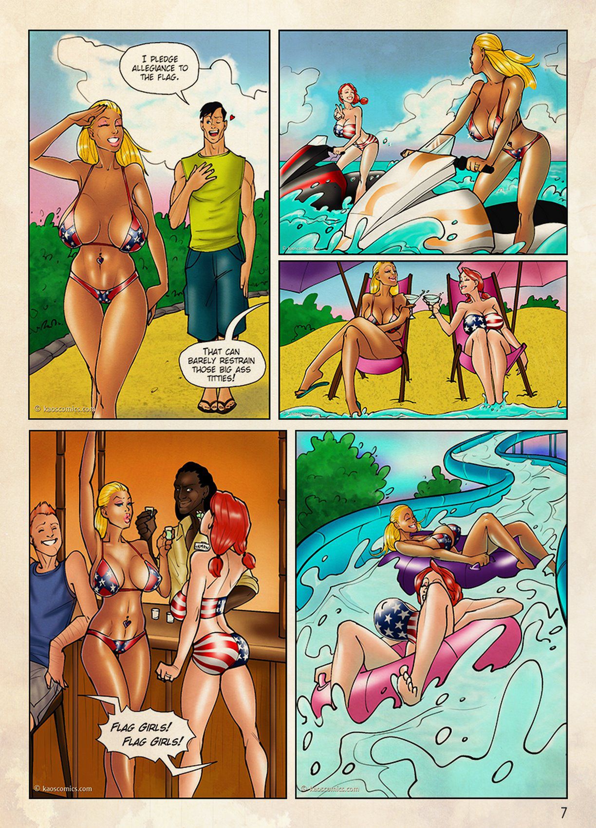The Flag Girls Get Fucked - Chapter 1