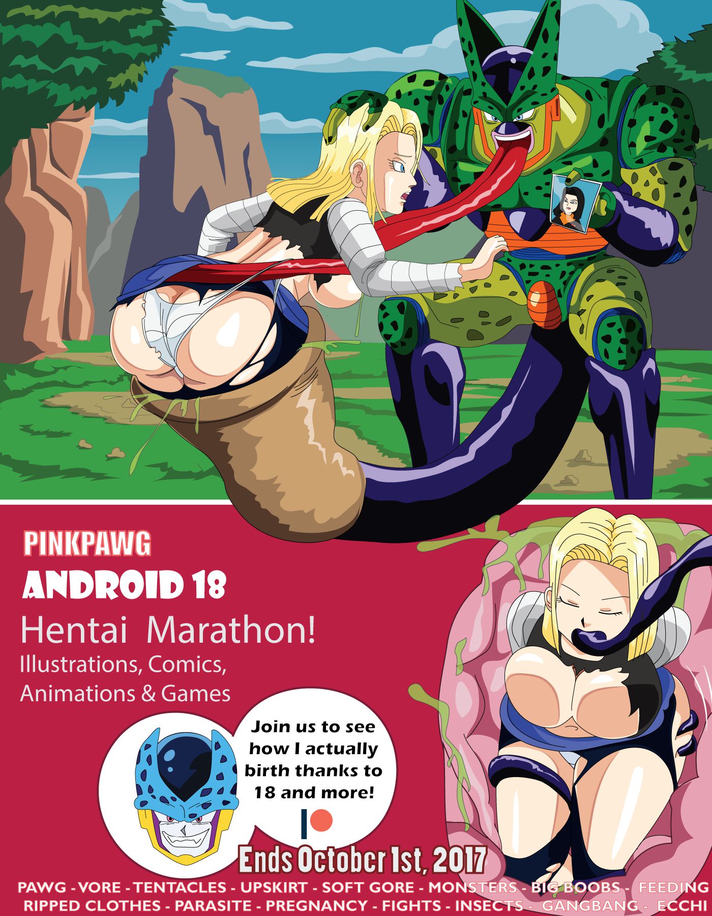Android 18 Goes Inside Cell - Chapter 1