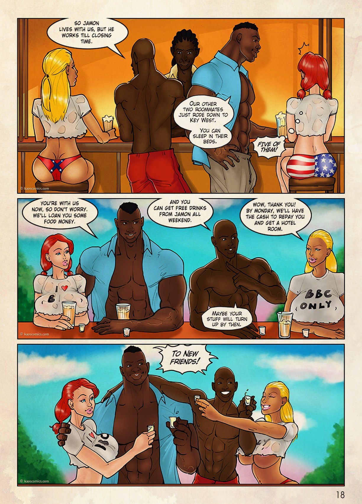 The Flag Girls Get Fucked - Chapter 1