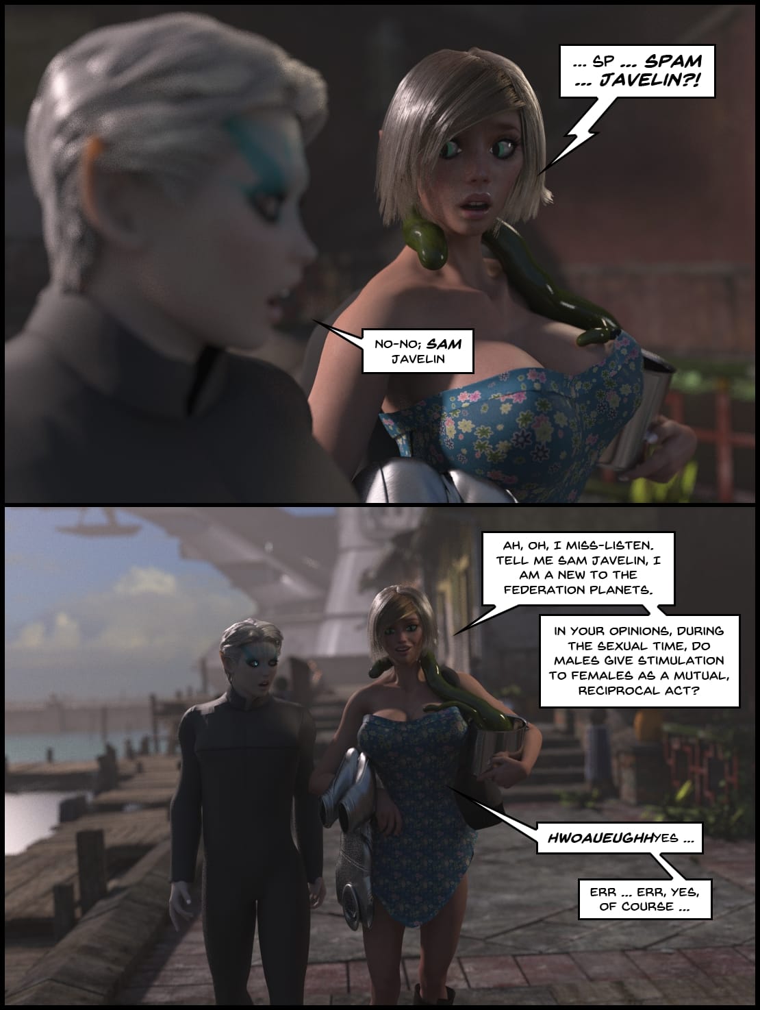 Telepathic Hentai Tentacle Spacey Rapey Sex Trek 9000 - Chapter 1
