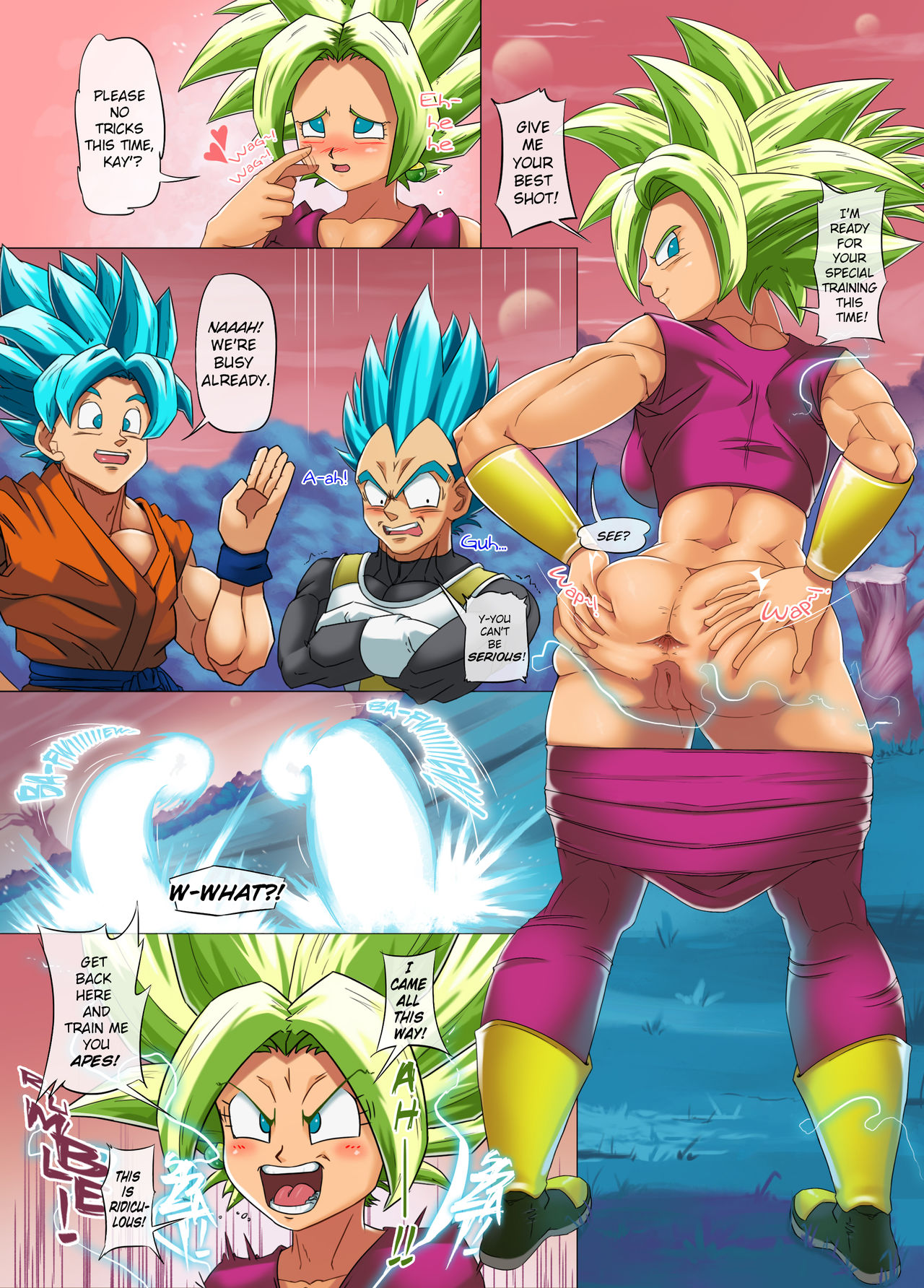 Saiyan Heat Cosmic Threesome Challenge - Chapter 1