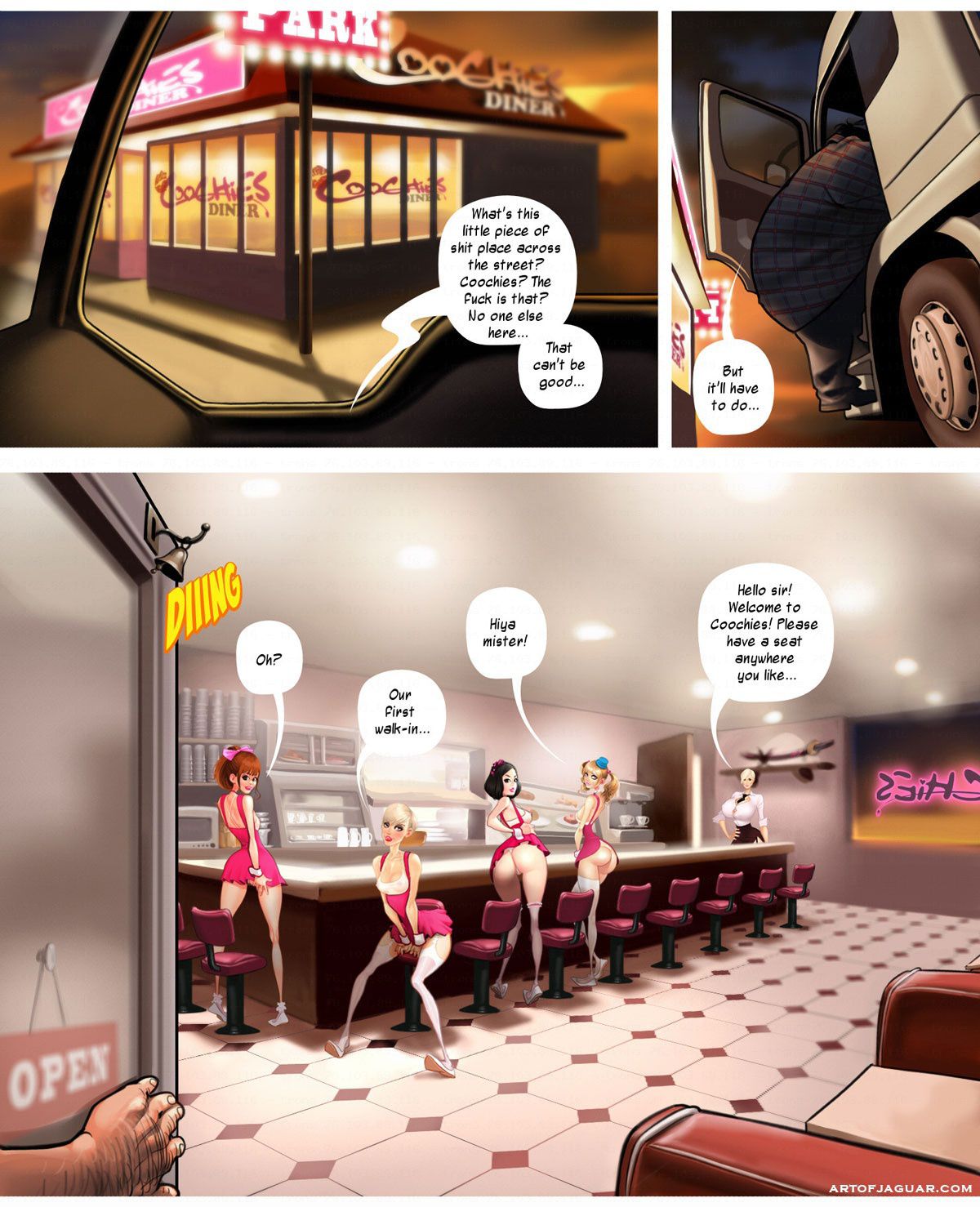 Coochies – 24 Hour Sex Diner - Chapter 1